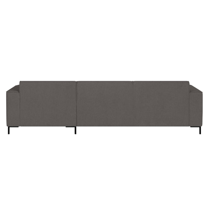 by fonQ Loft Hoekbank met Chaise Longue Rechts - Chenille - Antraciet