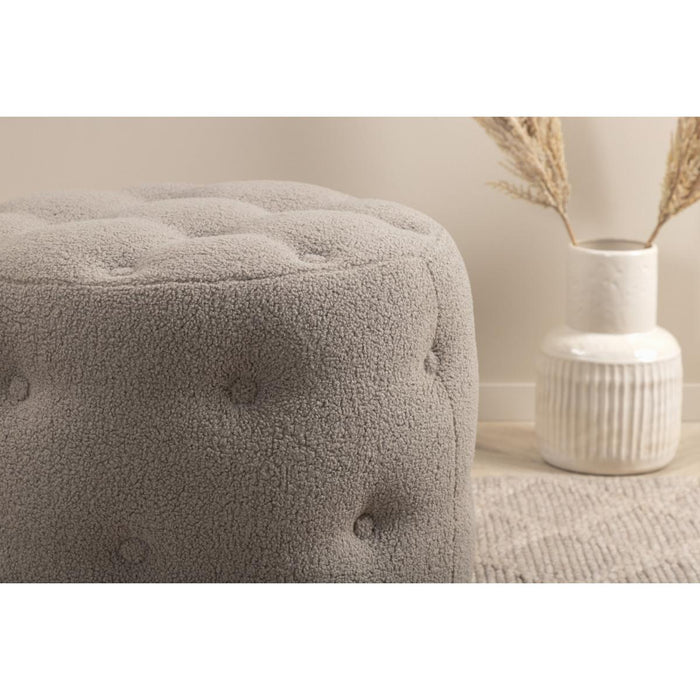 Svea - Juno hocker - teddy - grijs