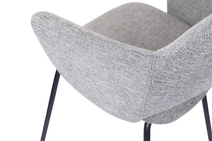 Nordic Home Nanette eetkamerstoel - grijs