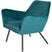 Puur Berg fauteuil velvet blauw