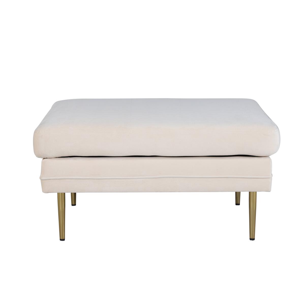 Svea - Tess hocker - velvet - beige