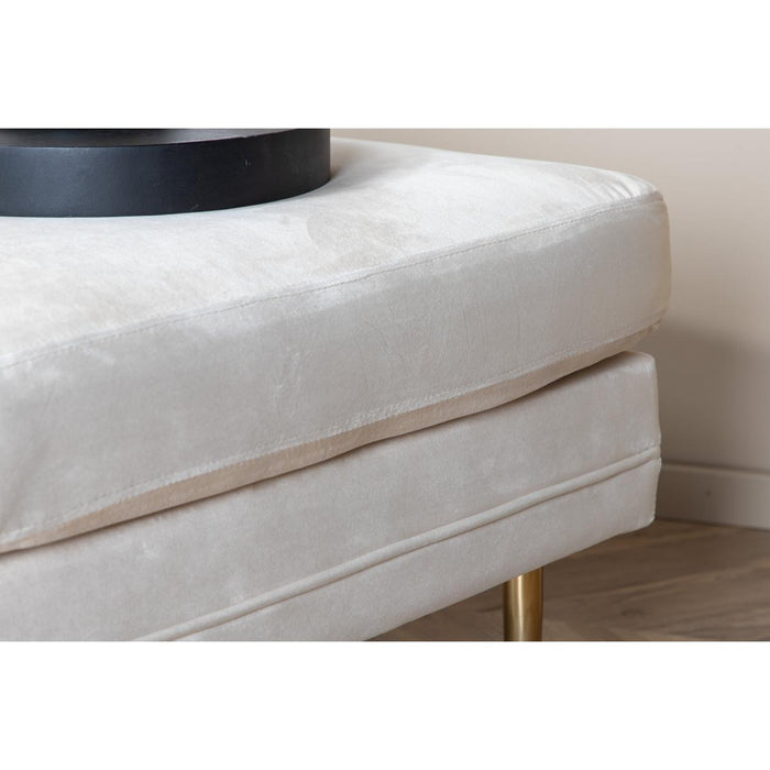 Svea - Tess hocker - velvet - beige