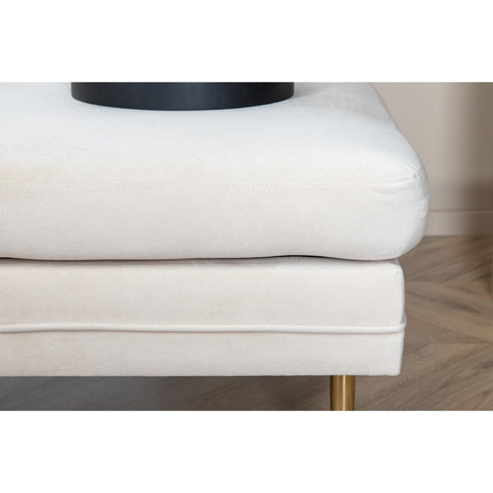 Svea - Tess hocker - velvet - beige