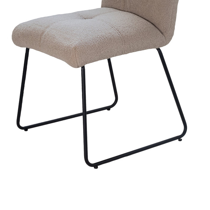 Giga Meubel - Eetkamerstoel Teddy Taupe - Stoel Felice