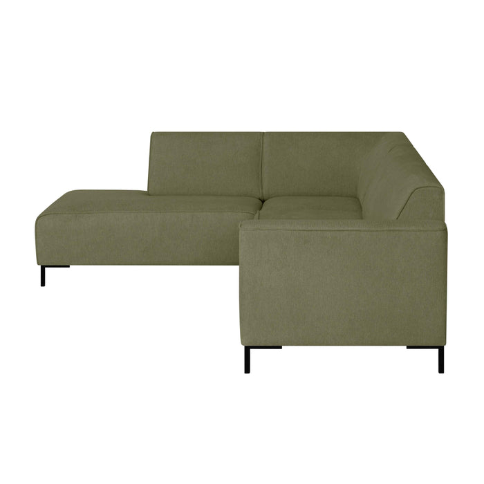 by fonQ Loft Hoekbank Links - Chenille - Groen