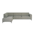 by fonQ Loft Hoekbank Links - Chenille Melange - Mintgroen