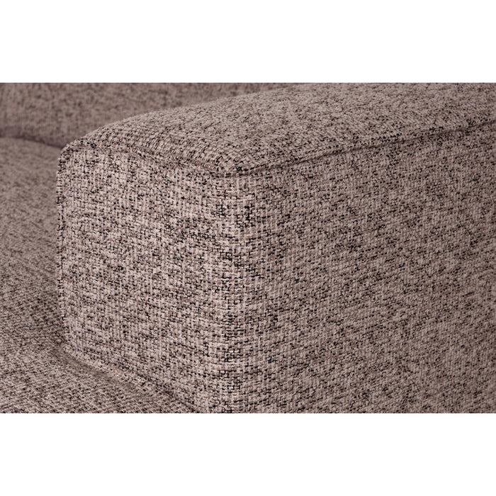 by fonQ Loft Hoekbank met Chaise Longue Rechts - Chenille Melange - Blush