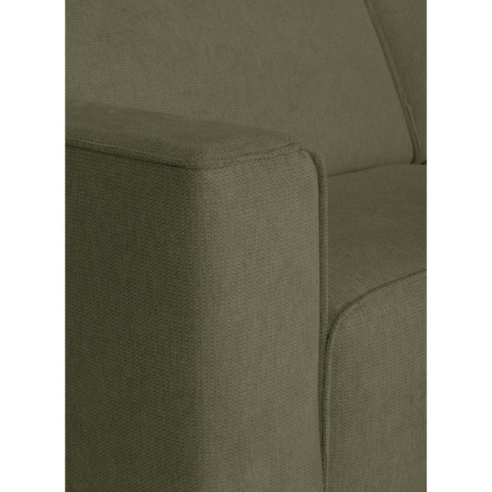 by fonQ Loft Hoekbank met Chaise Longue Rechts - Chenille - Groen