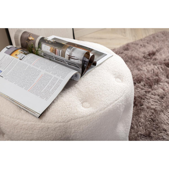 Svea - Juno hocker - teddy - wit