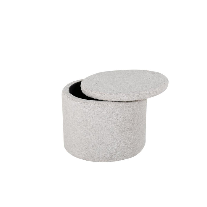 Svea - Blaze poef - teddy - grijs