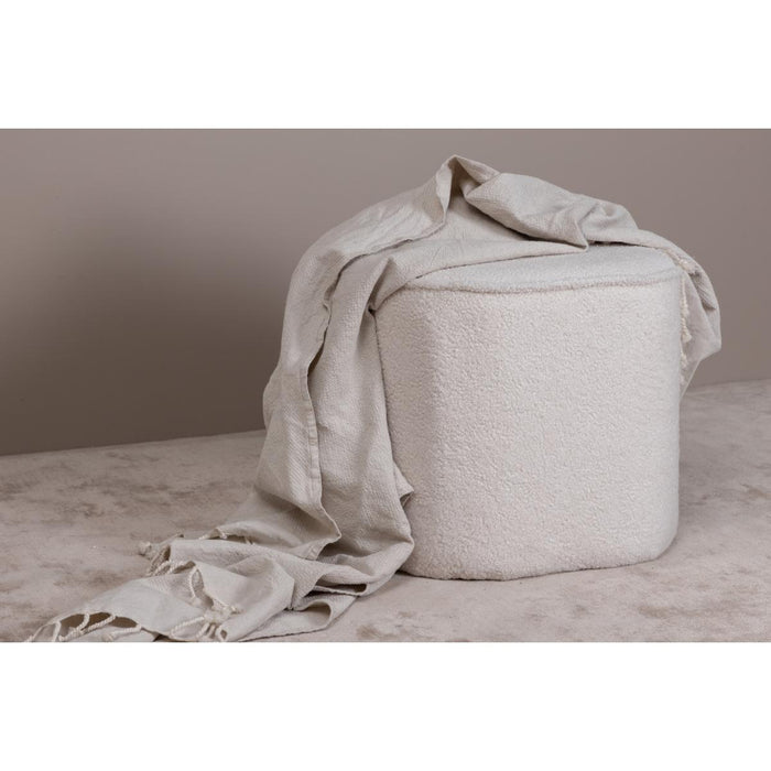 Svea - Arlo poef - teddy - off white