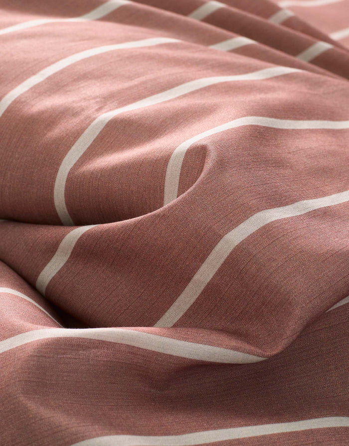 Marc O'Polo Torsken Dekbedovertrek Earth red 200 x 220 cm