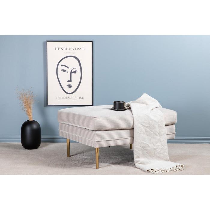 Svea - Tess hocker - rib - beige