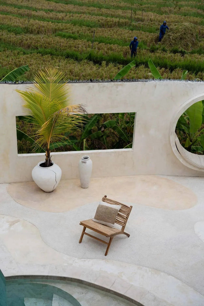 Bazar Bizar Raffia Stempel Kussenhoes