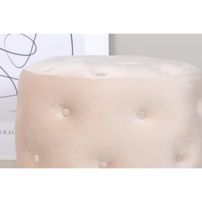 Svea - Juno hocker - velvet - beige