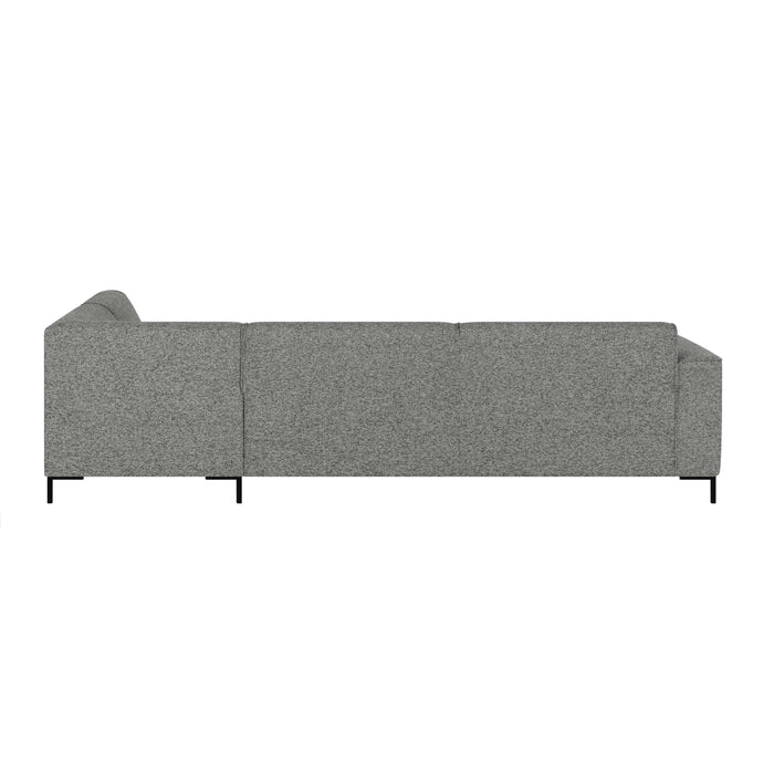 by fonQ Loft Hoekbank Rechts - Chenille Melange - Steengrijs