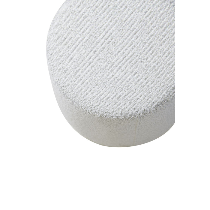 Light & Living Light&living Poef Ø39x45 cm LAURYN bouclé crème