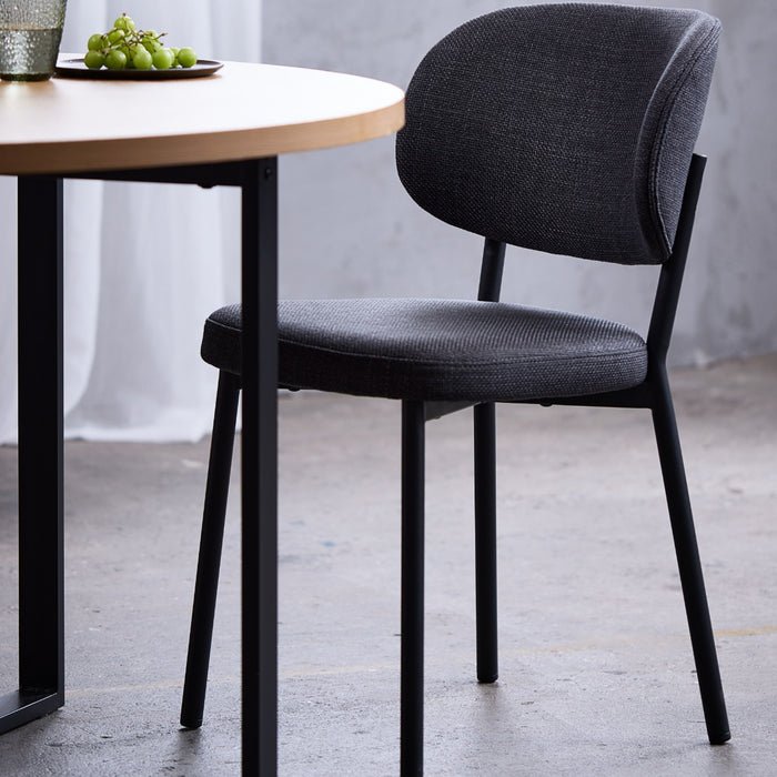 Hygge Interiors Fowler Donkergrijs Eetkamerstoel set van 2