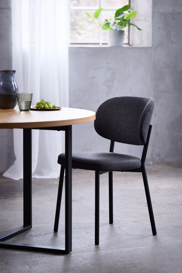 Hygge Interiors Fowler Donkergrijs Eetkamerstoel set van 2