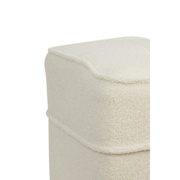 Light & Living Light&living Poef 40x40x35 cm KIKI teddy wit