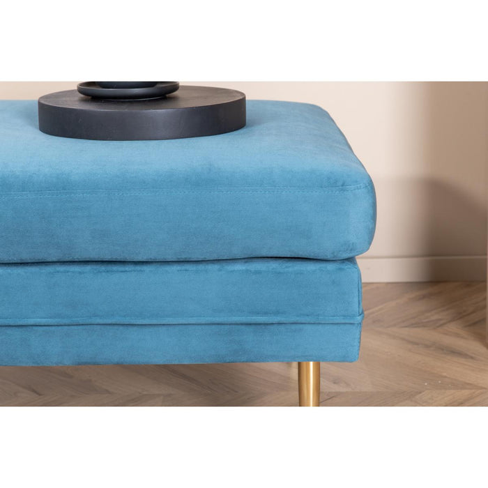 Svea - Tess hocker - velvet - blauw