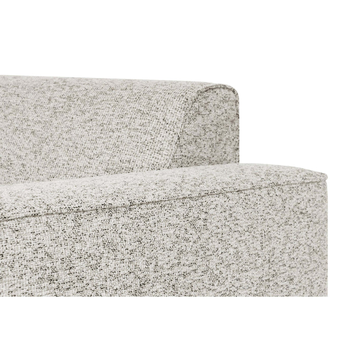 by fonQ Loft Hoekbank met Chaise Longue Rechts - Chenille Melange - Ecru