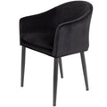 Puur - Kinna eetkamerstoel velours zwart