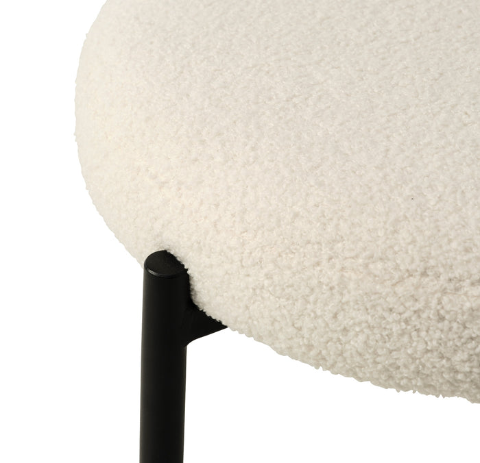 Giga Living - Eetkamerstoel Gimli Off White Teddy - Set van 2