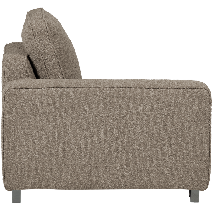 vtwonen Lazy 1-Zits Element met arm links - Bouclé - Zand