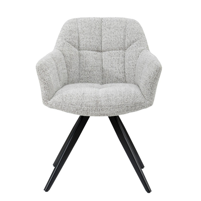 Livingfurn - Eetkamerstoel Beige - Zithoogte 48cm - Tommy - Set van 2