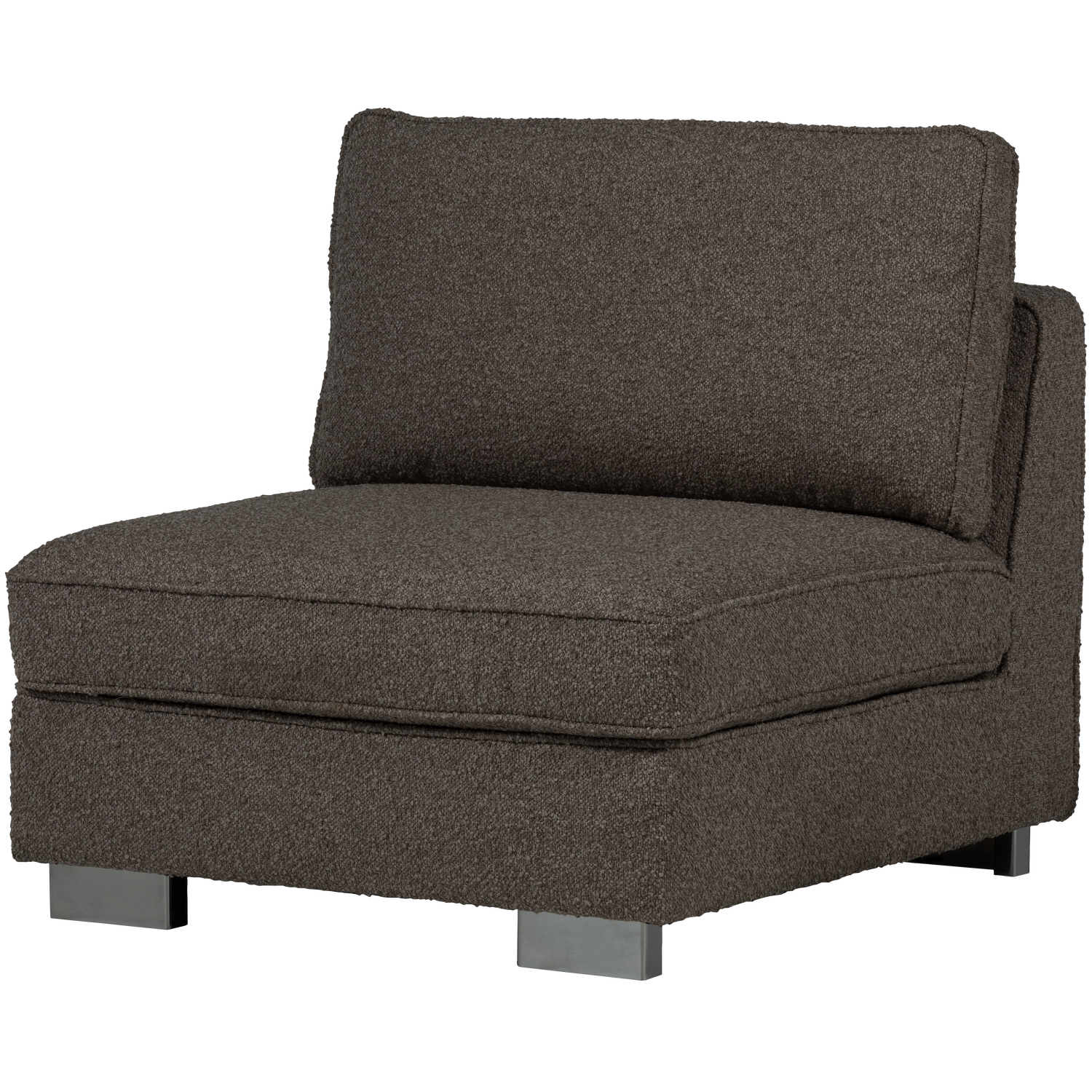 vtwonen Lazy 1-Zits Element - Bouclé - Antraciet