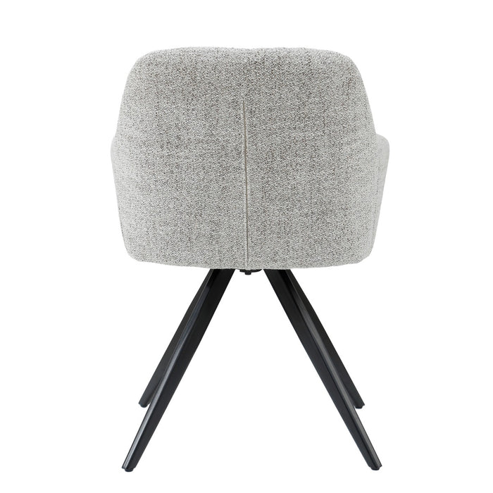 Livingfurn - Eetkamerstoel Beige - Zithoogte 48cm - Tommy - Set van 2