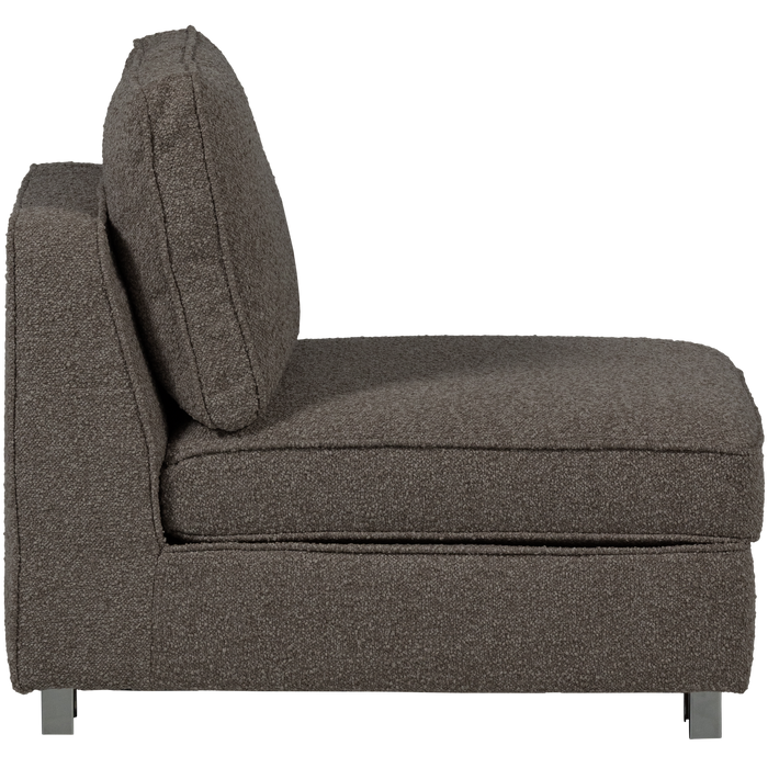 vtwonen Lazy 1-Zits Element - Bouclé - Antraciet