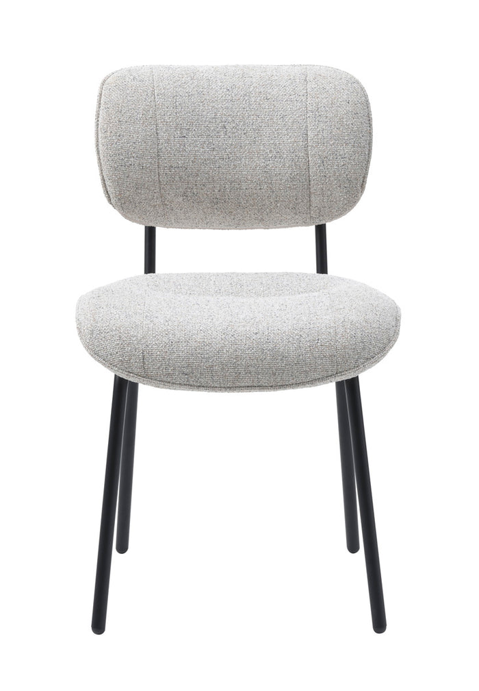 Giga Living - Eetkamerstoel Zonder Armleuning - Off White Stof - Buffalo - Set van 2