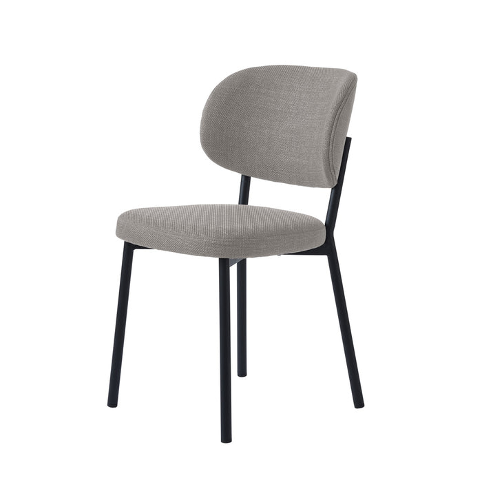 Giga Living - Eetkamerstoel Zandkleur Stof - Fowler - Set van 2