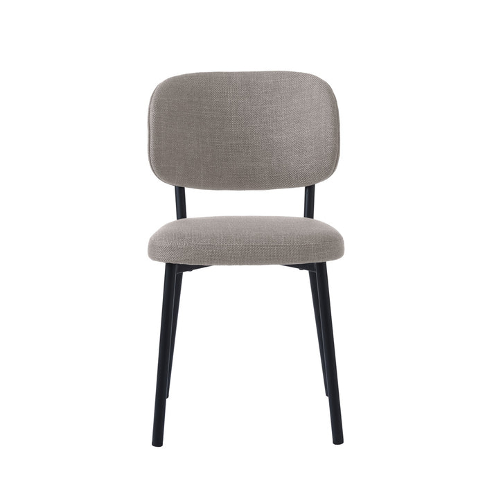 Giga Living - Eetkamerstoel Zandkleur Stof - Fowler - Set van 2