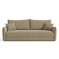 3-zits slaapbank in taupe weave 213cm
