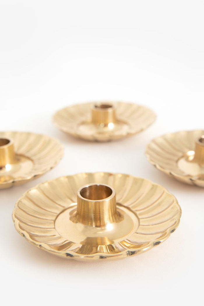 Sissy-Boy Goudkleurige messing kleine kandelaar