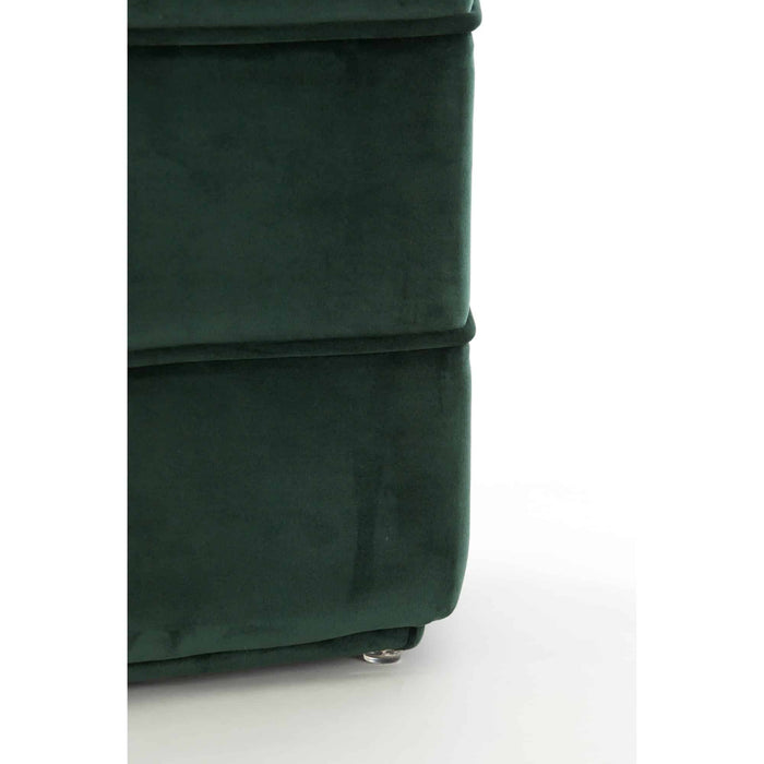 Light & Living Poef Cayden - Groen - 45x41x46cm