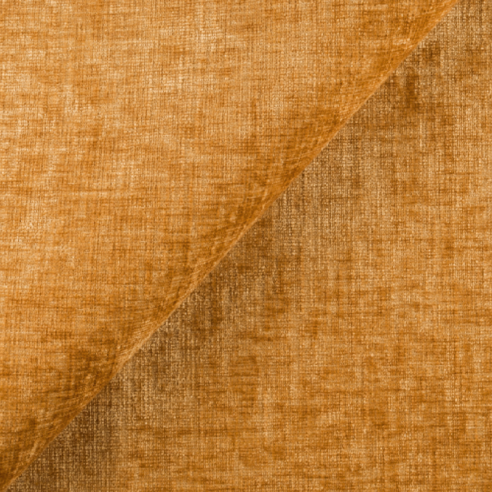 Slaapbank, linkerhoek, 5-zits, mosterdkleurig fluweel