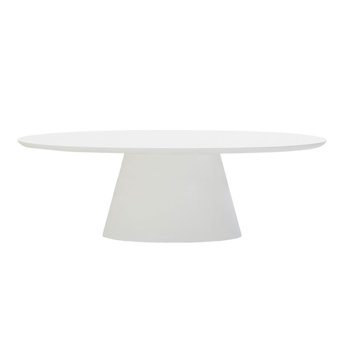 Giga Meubel - Eettafel Ovaal 300cm - Wit Eco Composiet - Cleo