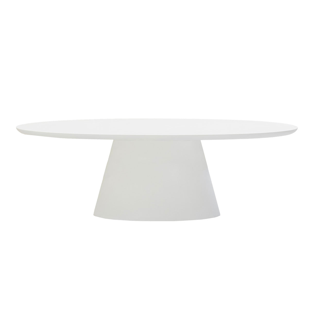 Giga Meubel - Eettafel Ovaal 300cm - Wit Eco Composiet - Cleo
