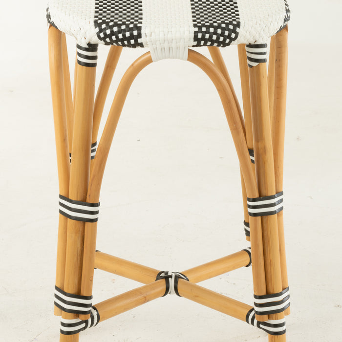 J-Line barkruk Live - rotan|kunststof - naturel|zwart