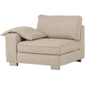 vtwonen Lazy 1-Zits Element met arm links - Bouclé - Naturel