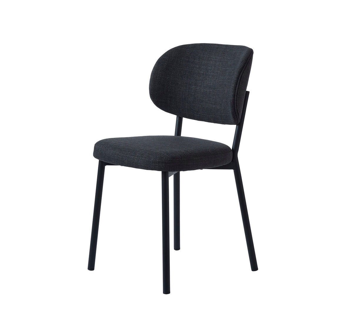 Giga Living - Eetkamerstoel Donkergrijs Stof - Fowler - Set van 2