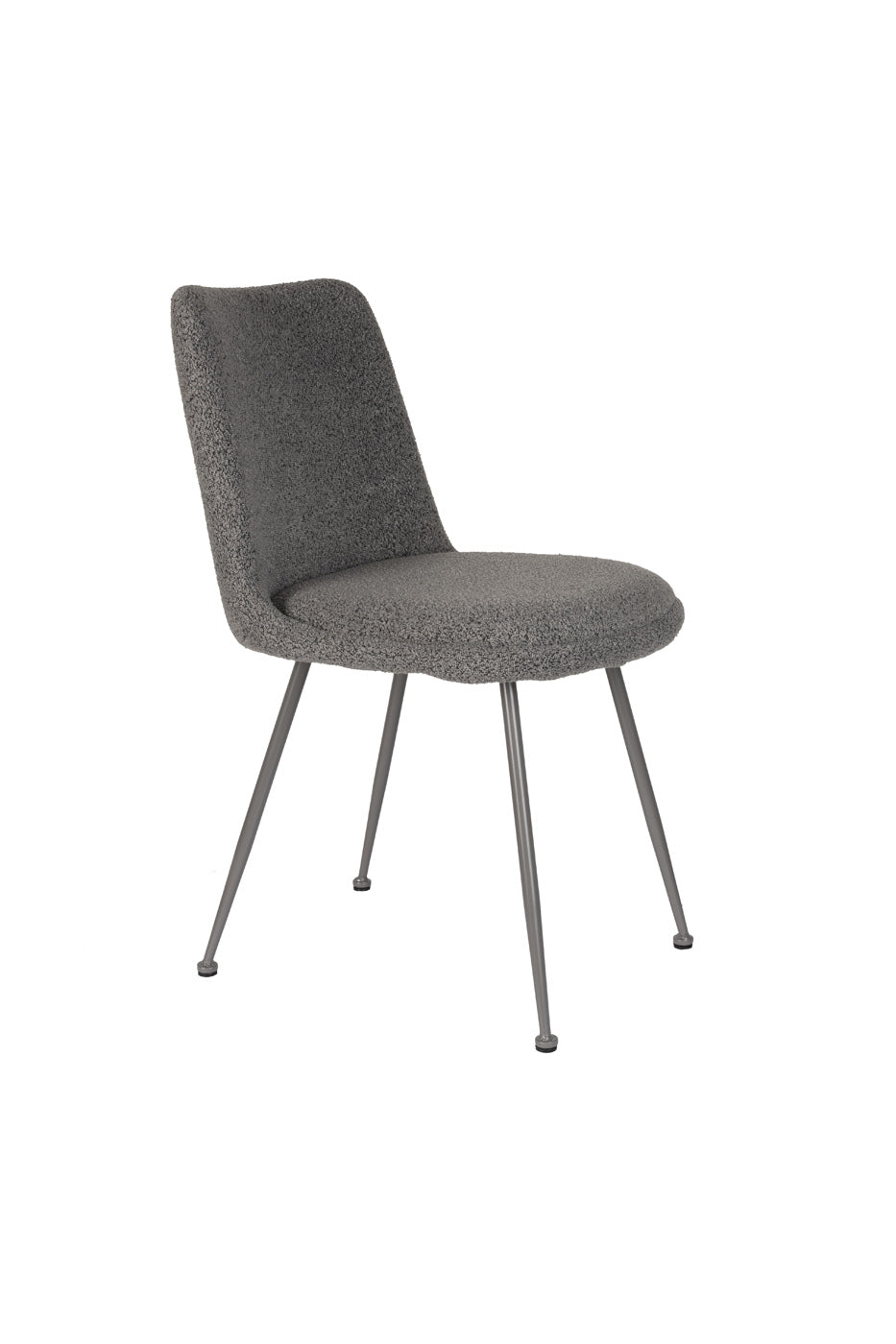 Giga Meubel - Eetkamerstoel Stof|Textiel - Grijs - Set van 2