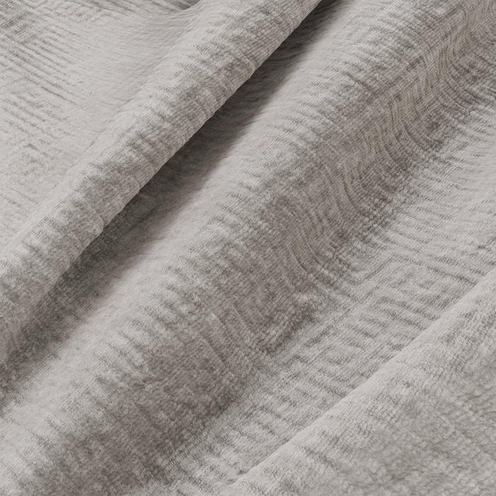5-zits linker hoekbank beige fluweel met patroon 266cm