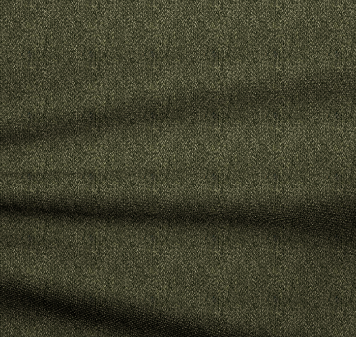 Hoekbank links, open, olijfgroene geweven stof, 5 zitplaatsen