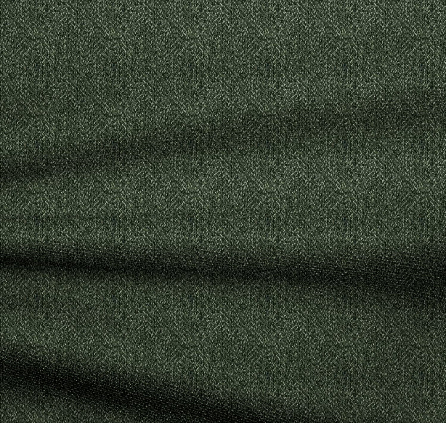 Hoekbank links, 4 zitplaatsen, olijfgroene geweven stof, 266 cm