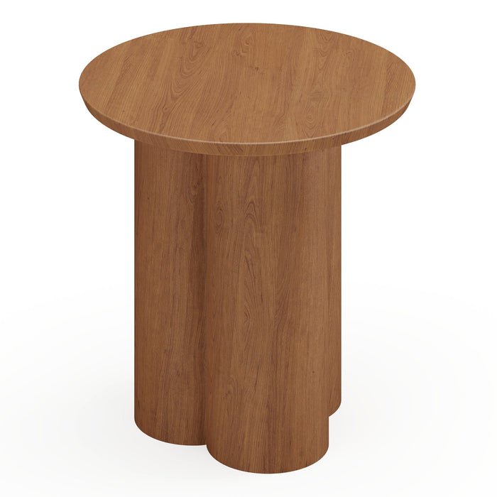 Salontafel van notenhout met een blad van 45 cm